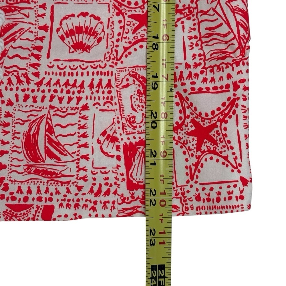 NWT Lilly Pulitzer Shelli Stretch Top • Mizner Red Seaside Harbour • Size 14 - Picture 8 of 12